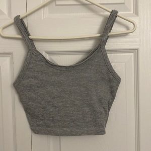 Grey crop top